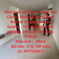 Nhà Đẹp - Giá Tốt - Chính Chủ Cần Ra Nhanh Căn Hộ View Đẹp tại quận Tân Bình, TPHCM