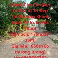 Chính Chủ Cần Bán Lô Đất Vị Trí Đẹp Tại Phường Khánh Xuân TP Buôn Ma Thuột