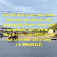 Bán đất đường Ung Văn Khiêm (bên cạnh cây xăng cầu sắt) phường Mỹ Phước, thành phố Long Xuyên, tỉnh An Giang.