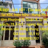 NHÀ ĐẸP - GIÁ TỐT - Cần Bán Nhà Vị Trí Đẹp Tại trung tâm Phường 9, Quận 8, TP HCM