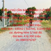 CHÍNH CHỦ CẦN BÁN NHANH 2 LÔ ĐẤT đẹp tại huyện Củ Chi, TPHCM