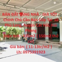 BÁN ĐẤT TẶNG NHÀ - GIÁ TỐT - Chính Chủ Cần Bán Gấp Tại  xã Phù Long, huyện Cát Hải, Hải Phòng