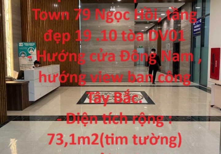 Chính chủ cần bán căn hộ CC cao cấp  Rose Town 79 Ngọc Hồi, tầng đẹp 19 .10 tòa DV01