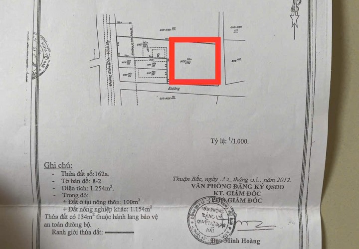 CHÍNH CHỦ Cần Bán Nhanh Lô Đất 3 Mặt Tiền Vị Trí Tại Huyện Thuận Bắc, Tỉnh Ninh Thuận