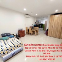 CẦN BÁN NHANH Căn Studio tầng thấp view đẹp vị trí tại huyện Gia Lâm, TP Hà Nội