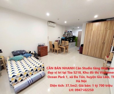 CẦN BÁN NHANH Căn Studio tầng thấp view đẹp vị trí tại huyện Gia Lâm, TP Hà Nội