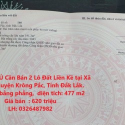 CHÍNH CHỦ Cần Bán 2 Lô Đất Liền Kề tại Xã Ea Kly, Huyện Krông Pắc, Tỉnh Đắk Lắk.