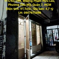 Cần Bán Nhanh Căn Nhà Đẹp Tại 115/62/10A, Đường Phạm Hữu Lầu, Phường Phú Mỹ, Quận 7, HCM