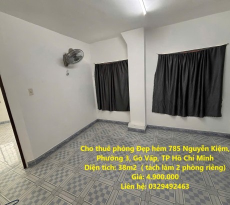 Cho thuê phòng Đẹp hẻm 785 Nguyễn Kiệm, Phường 3, Gò Vấp, TP Hồ Chí Minh