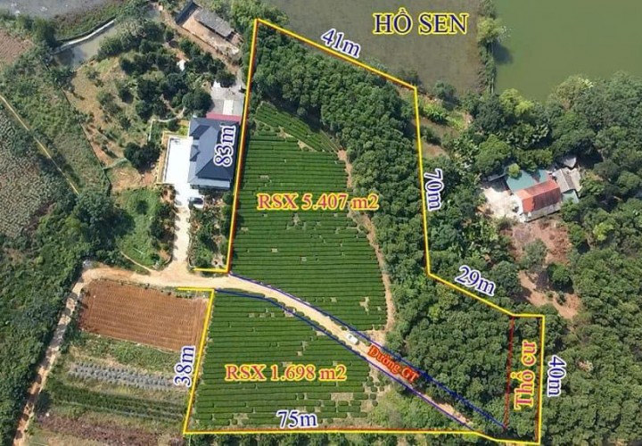 CHÍNH CHỦ CẦN BÁN LÔ ĐẤT 7500m2 XÃ TU VŨ - HUYỆN THANH THUỶ - PHÚ THỌ
