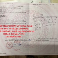 SỞ HỮU NGAY LÔ ĐẤT Vị Trí Đẹp Tại xã Xuân Thọ, TP Đà Lạt, Lâm Đồng