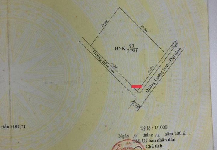 CHÍNH CHỦ CẦN BÁN GẤP LÔ ĐẤT MẶT ĐƯỜNG RỘNG TRUNG TÂM Tại TT Lương Sơn, huyện Bắc Bình, Bình Thuận.