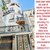 NHÀ ĐẸP HẺM XE HƠI Ở NGAY, 4x10m vị trí đẹp tại đường CMT8 Q10, TPHCM