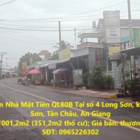 CHÍNH CHỦ Cần Bán Nhà Mặt Tiền QL80B Tại P. Long Sơn, TX Tân Châu, An Giang