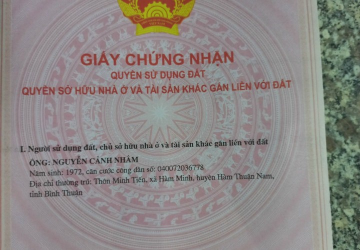 ĐẤT NGỘP - GIÁ TỐT - Bán Nhanh Lô Đất Chính Chủ Vị Trí Tại Hàm Minh - Hàm Thuận Nam