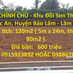 ĐẤT CHÍNH CHỦ - Khu Đồi Sim Thôn 9, Xã Lộc An, Huyện Bảo Lâm - Lâm Đồng