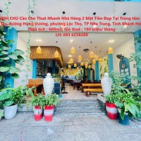 CHÍNH CHỦ Cần Cho Thuê Nhanh Nhà Hàng 2 Mặt Tiền Đẹp Tại Trung Tâm Phố Tây Hùng Vương, Nha Trang