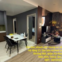 Cần bán nhanh căn chung cư view đẹp vị trí tại quận Hà Đông, TP Hà Nội