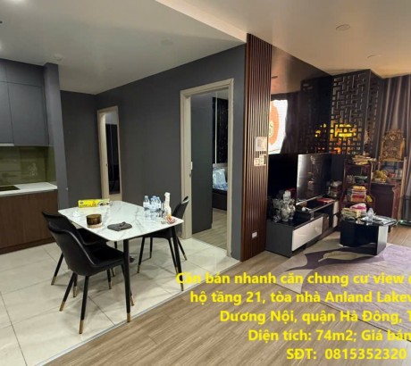 Cần bán nhanh căn chung cư view đẹp vị trí tại quận Hà Đông, TP Hà Nội