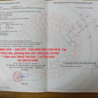 NHÀ CHÍNH CHỦ  – GIÁ TỐT - CẦN BÁN GẤP CĂN NHÀ  Tập thể Kim Liên, phường Kim Liên ,Đống Đa ,Hà Nội