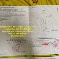 CHÍNH CHỦ Cần Bán 2 Lô Đất Tại Xã Cư Pơng, Huyện Krông Búk, Tỉnh Đắk Lắk.