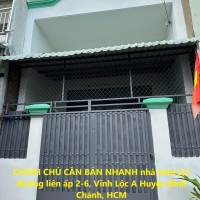 CHÍNH CHỦ CẦN BÁN NHANH nhà hẻm 2// đường liên ấp 2-6, Vĩnh Lộc A Huyện Bình Chánh, HCM
