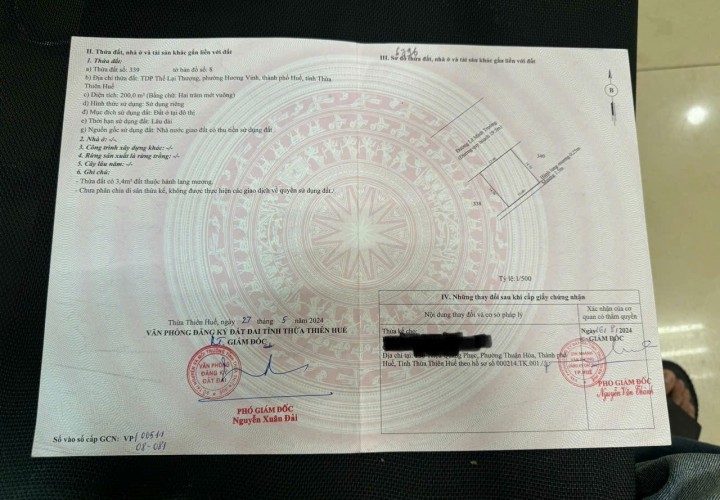 NHÀ CHÍNH CHỦ- CẦN BÁN NHANH CĂN NHÀ tại TDP Thể Lại Thượng ,  P.Hương Vinh, TP Huế, Thừa Thiên Huế