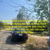 Cần bán nhanh lô đất mặt tiền đẹp- giá tốt vị trí tại TP Long An, tỉnh Long An