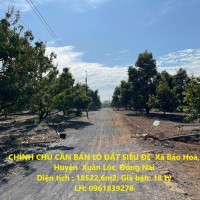 CHÍNH CHỦ CẦN BÁN LÔ ĐẤT SIÊU ĐẸP  Xã Bảo Hoà, Huyện  Xuân Lộc, Đồng Nai