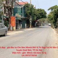 Đất đẹp-  giá đầu tư Cần Bán Nhanh Đất Vị Trí Đẹp Tại huyện Hoài Đức, TP Hà Nội
