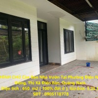 CHÍNH CHỦ Cần Bán Nhà Vườn Tại Phường Điện Nam Đông, Thị Xã Điện Bàn, Quảng Nam.