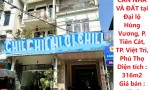 **CHÍNH CHỦ CẦN BÁN GẤP CĂN NHÀ VÀ ĐẤT tại Đại lộ Hùng Vương, P. Tiên Cát, TP. Việt Trì, Phú Thọ