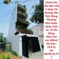 Bán nhà 5 tầng Tại Đường Văn Tiến Dũng, Phường Hòa Xuân, Quận Cẩm Lệ, TP. Đà Nẵng.