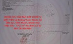 CHÍNH CHỦ CẦN BÁN GẤP LÔ ĐẤT 2 MẶT TIỀN tại Đường Vườn Thành, Xã Diên Lạc, Diên Khánh, Khánh Hòa