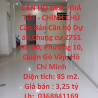 CĂN HỘ ĐẸP - GIÁ TỐT - CHÍNH CHỦ Cần Bán Căn hộ Z751 Hà Đô, Q.Gò Vấp, Hồ Chí Minh