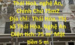 BÁN LIỀN KỀ  Shophouse Vincom Thái Hoà, nghệ An, Chính Chủ 75m2
