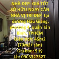 NHÀ ĐẸP- GIÁ TỐT SỞ HỮU NGAY CĂN NHÀ VỊ TRÍ ĐẸP  tại quận Tân Bình, TPHCM