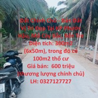 Đất Chính Chủ - Bán Đất Vị Trí Đẹp Tại KP Phước Hậu, Mỏ Cày Bắc, Bến Tre