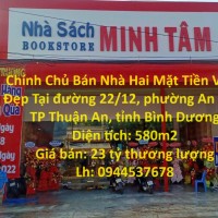 Chính Chủ Bán Nhà Hai Mặt Tiền Vị Trí Đẹp Tại An Phú, Thuận An - GIÁ CỰC MỀM