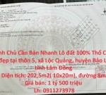 Chính Chủ Cần Bán Nhanh Lô đất 100% Thổ Cư Vị Trí đẹp tại huyện Bảo Lâm, tỉnh Lâm Đồng