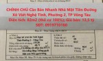 CHÍNH CHỦ Cần Bán Nhanh Nhà Mặt Tiền Đường Xô Viết Nghệ Tĩnh, Phường 2, TP Vũng Tàu