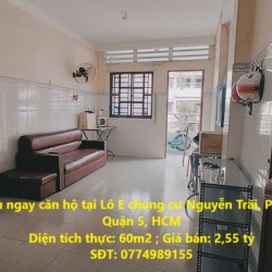 Sở hữu ngay căn hộ tại Lô E chung cư Nguyễn Trãi, Phường 8 Quận 5, HCM