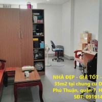NHÀ ĐẸP - GIÁ TỐT - BÁN Officetel 35m2 tại chung cư D-Vela Phường Phú Thuận, quận 7, HCM chỉ 1,26 tỷ