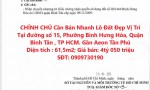 CHÍNH CHỦ Cần Bán Nhanh Lô Đất Đẹp Vị Trí Tại Quận Bình Tân, TP HCM