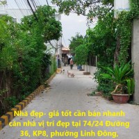Nhà đẹp- giá tốt cần bán nhanh căn nhà vị trí đẹp tại Tp thủ Đức, TPHCM