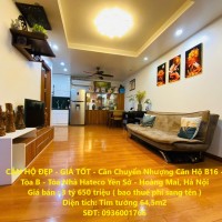CĂN HỘ ĐẸP - GIÁ TỐT - Cần Chuyển Nhượng Căn Hộ B16 - Tòa B - Tòa Nhà Hateco Yên Sở - Hoàng Mai, Hà Nội