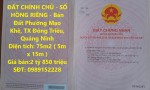 ĐẤT CHÍNH CHỦ - SỔ HỒNG RIÊNG - Bán Đất Phường Mạo Khê, TX Đông Triều, Quảng Ninh