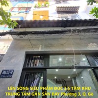 LÊN SÓNG SIÊU PHẨM ĐÚC 3.5 TẤM KHU TRUNG TÂM GẦN SÂN BAY Phường 3, Q. Gò Vấp, TP HCM
