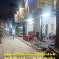 SANG NHƯỢNG NHANH MẶT BẰNG Mặt Tiền 18 Ánh Sáng - P1 - Đà Lạt, Lâm Đồng