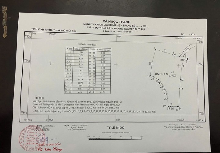ĐẤT ĐẸP – GIÁ TỐT - CHÍNH CHỦ CẦN BÁN NHANH LÔ ĐẤT ĐẸP  TẠI Ngọc Thanh. Phúc Yên. Vĩnh Phúc